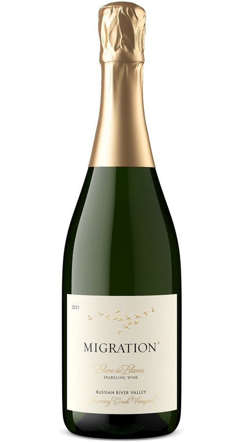 2021 Migration Russian River Valley Blanc de Blancs Sparkling Wine Running Creek Vineyard