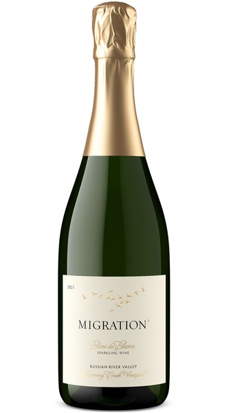 2021 Migration Russian River Valley Blanc de Blancs Sparkling Wine Running Creek Vineyard